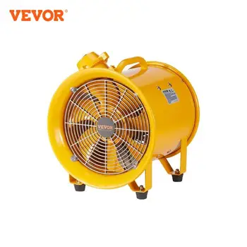 VEVOR nešiojamasis vėdinimo ventiliatorius 350W / 550W / 1100W pramoninis išmetimo ventiliatorius Oro valymo ventiliatorius pūstuvas, skirtas gamyklos sandėlio namų reikmėms