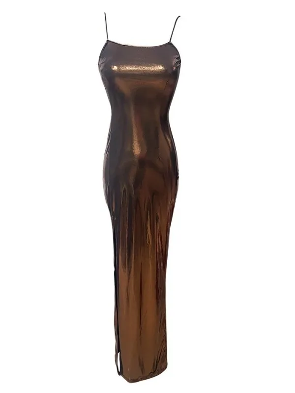Brandžios aistros pagunda Elegantiška suknelė Aštri mergina Kabantis dirželis Seksuali suknelė High Split Open Leg Slim Slim Wrap Klubo suknelė 10RN