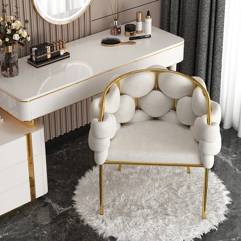 Moderni vakarienė Išplėstinės atlošiamos kėdės Makiažas Kava Sofa Gyvenimas Prabangi kėdė Prabangus individualus Chaises De Salon dekoravimas