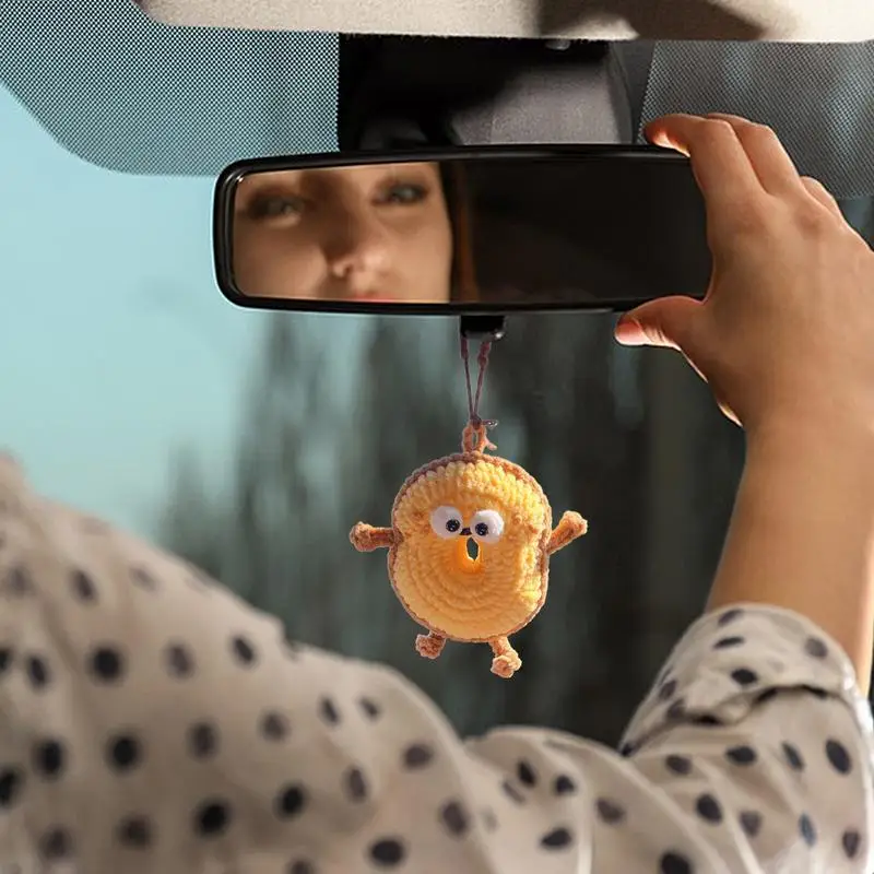 Nėrimas Galinio vaizdo veidrodėlių priedai Mielas nėrimas Spurga Dekoras Automobilių aksesuarai Galinio vaizdo veidrodis Žavesys Automobilio dekoras Boho Pakabos dovanos